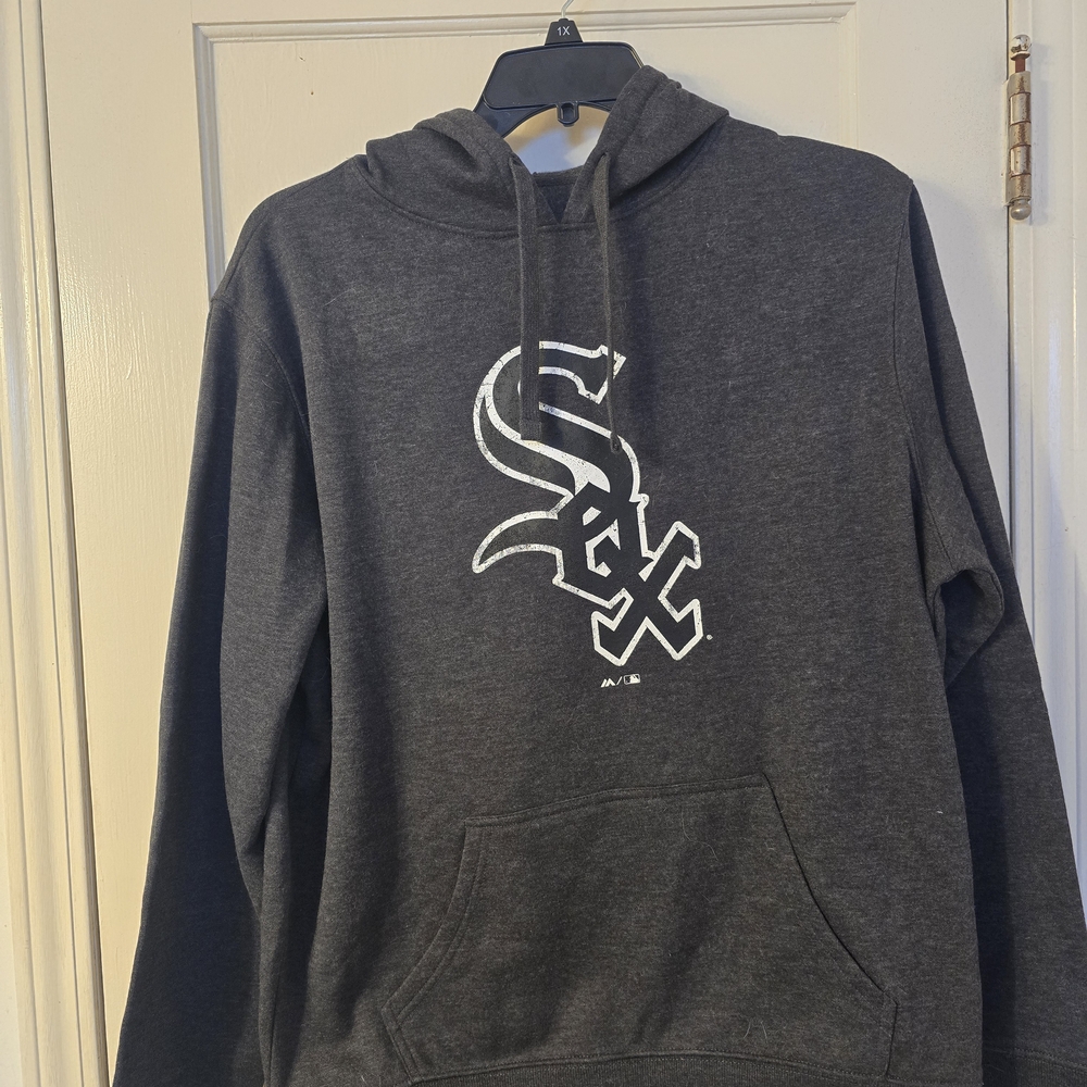 Majestic Black Hoodie with White Logo